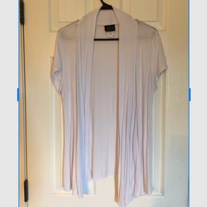 White Cardigan Top, JKLA California, Size Large